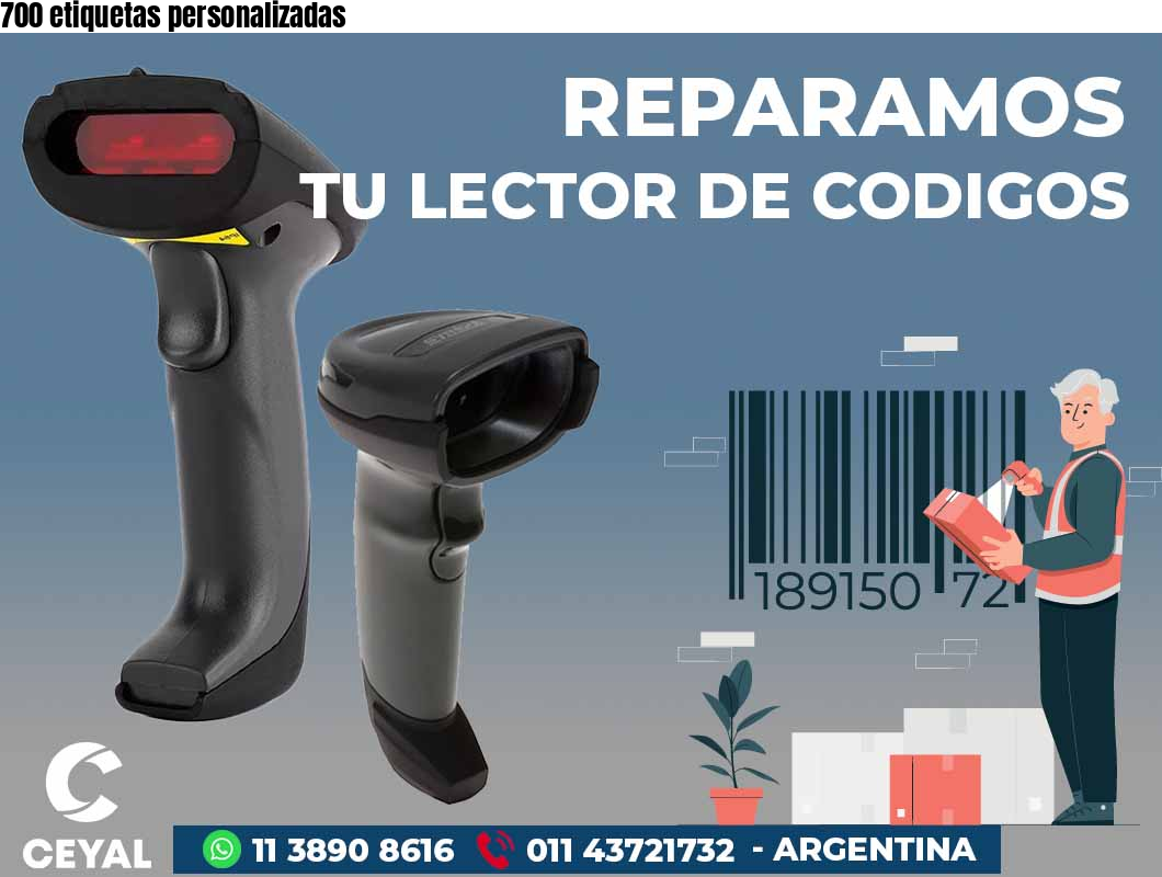 700 etiquetas personalizadas