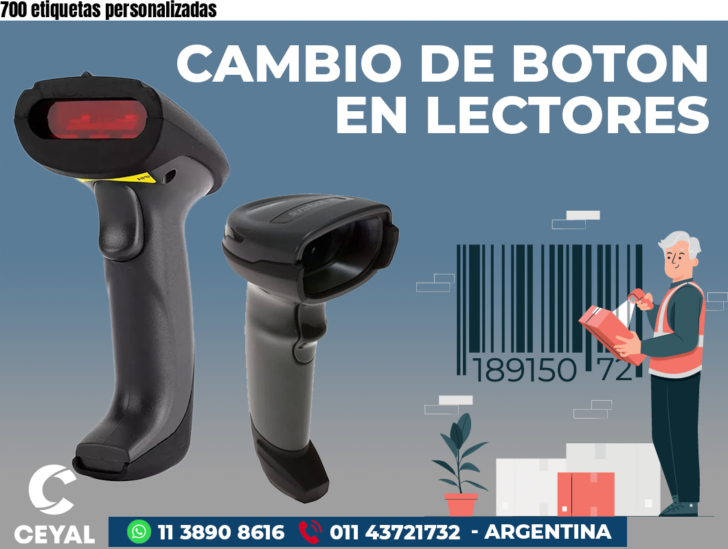 700 etiquetas personalizadas