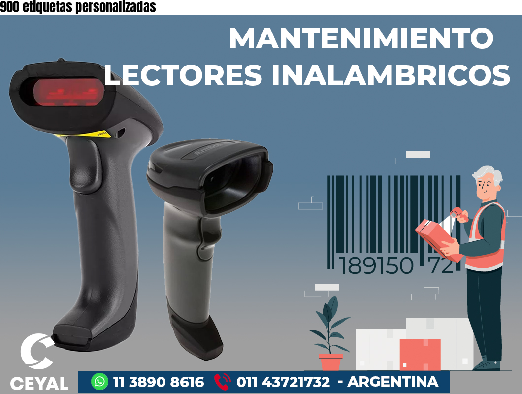 900 etiquetas personalizadas