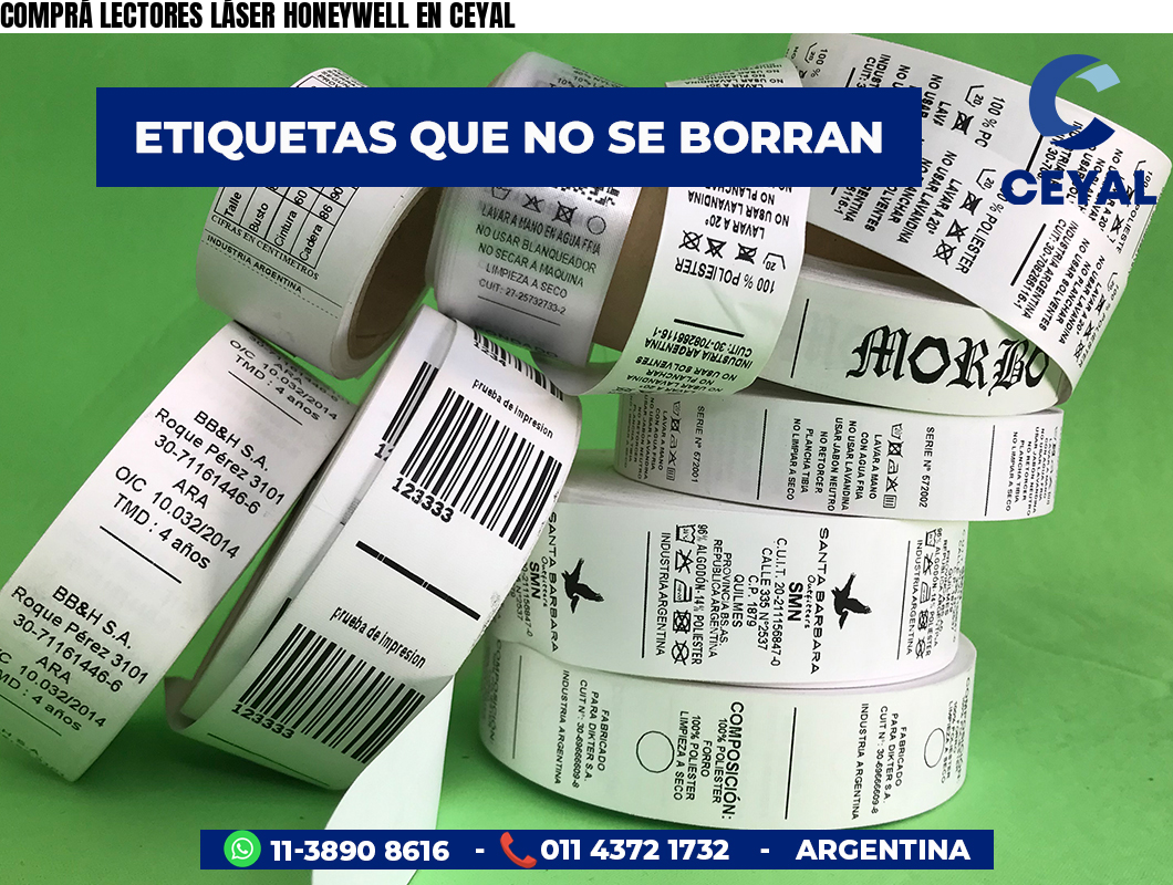 COMPRÁ LECTORES LÁSER HONEYWELL EN CEYAL