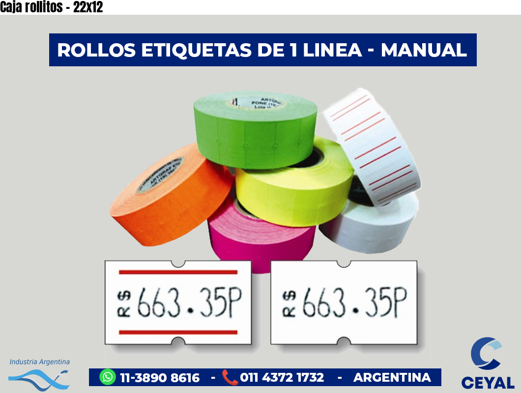 Caja rollitos - 22x12