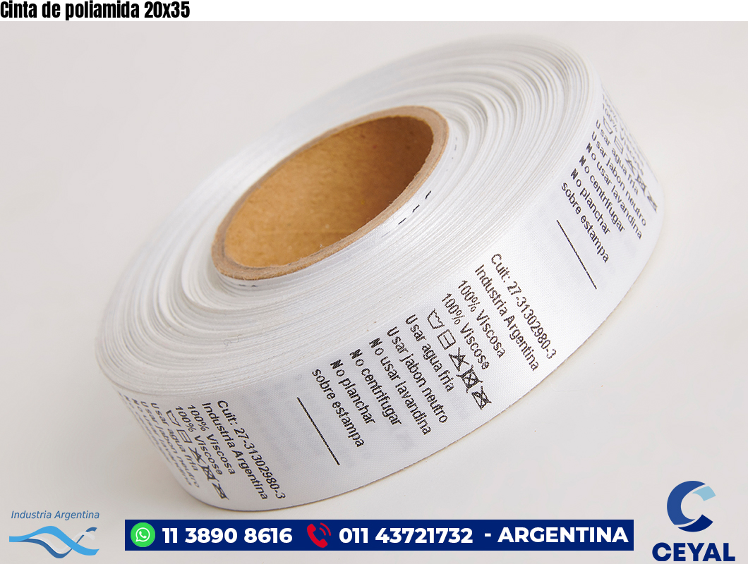 Cinta de poliamida 20×35