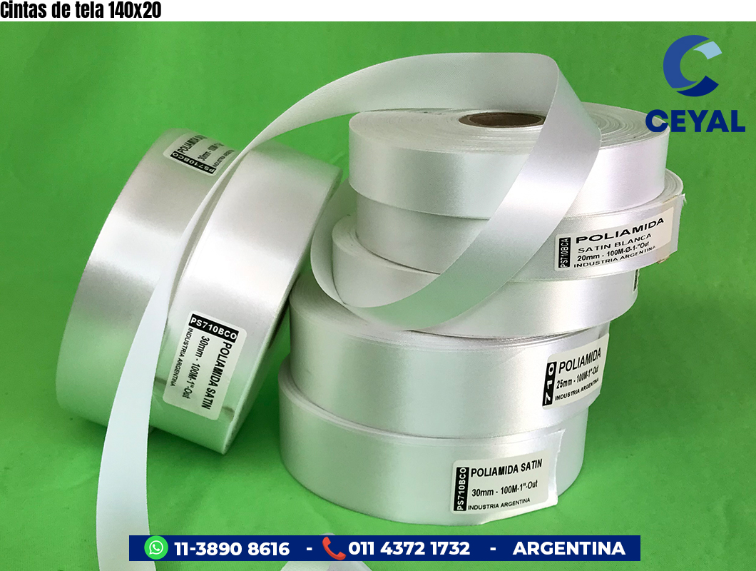 Cintas de tela 140×20
