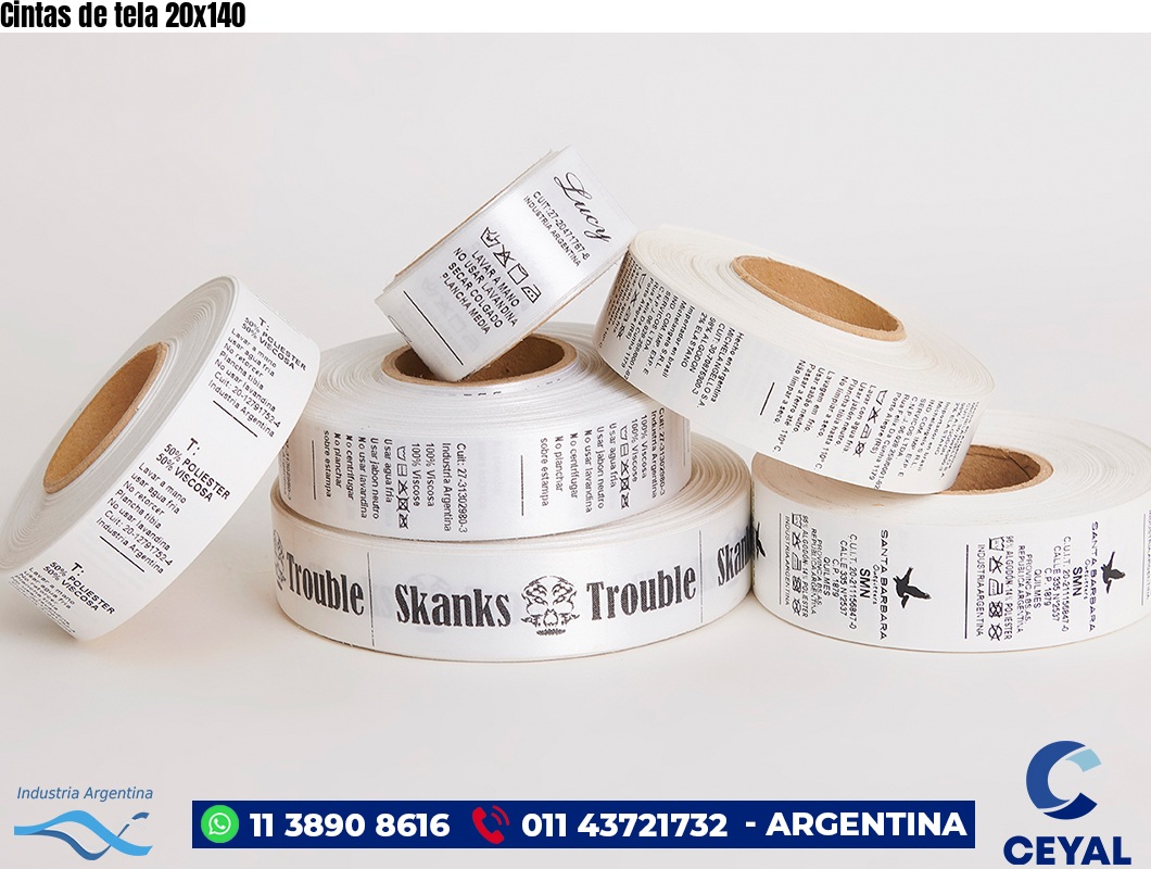 Cintas de tela 20×140