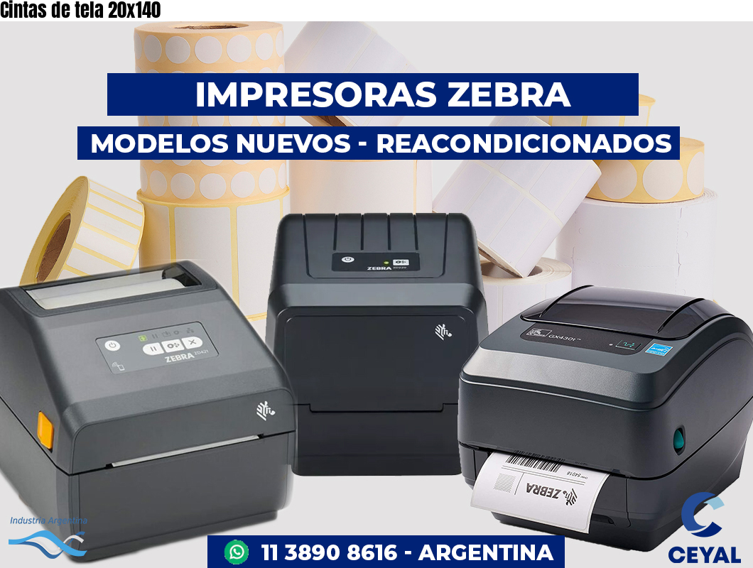 Cintas de tela 20x140