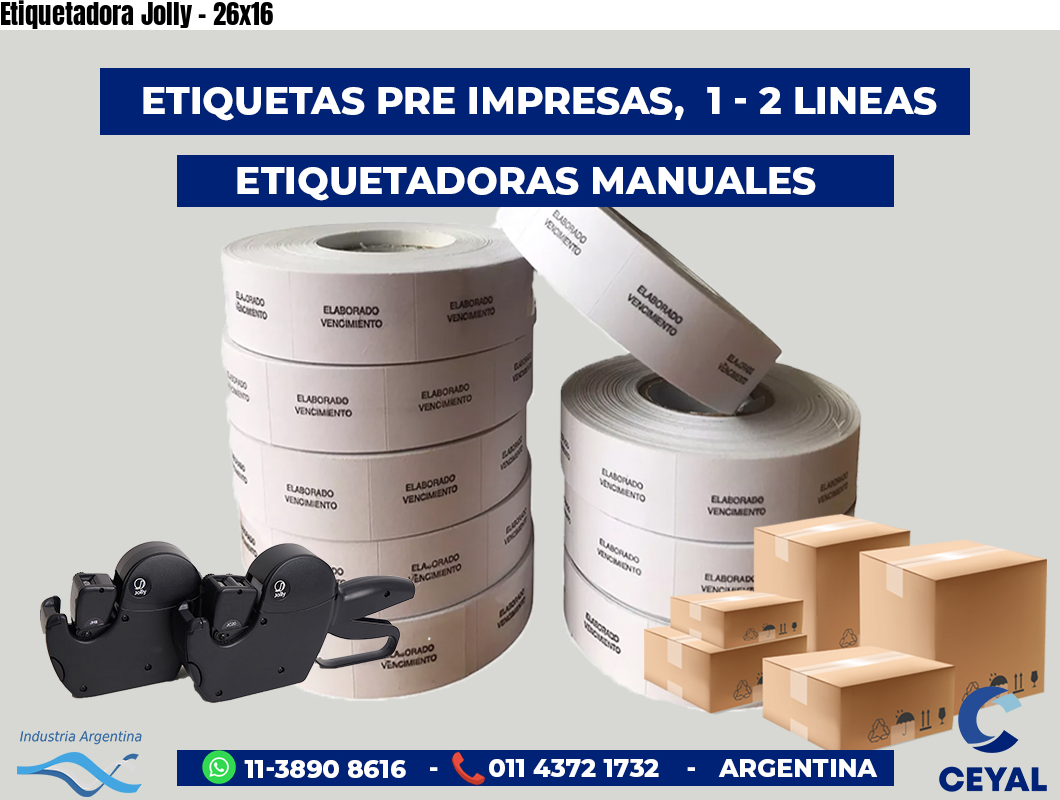 Etiquetadora Jolly - 26x16