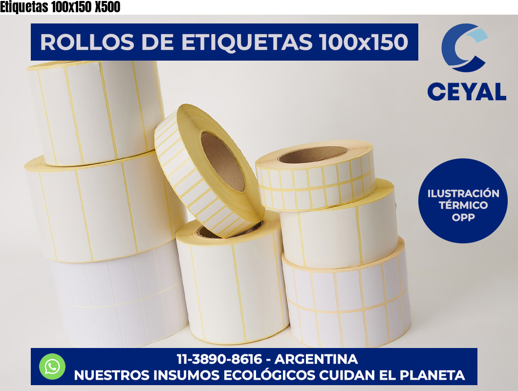 Etiquetas 100×150 X500