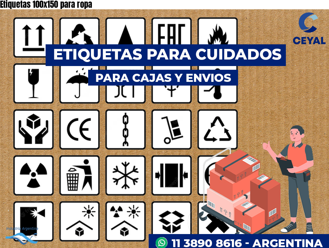 Etiquetas 100x150 para ropa