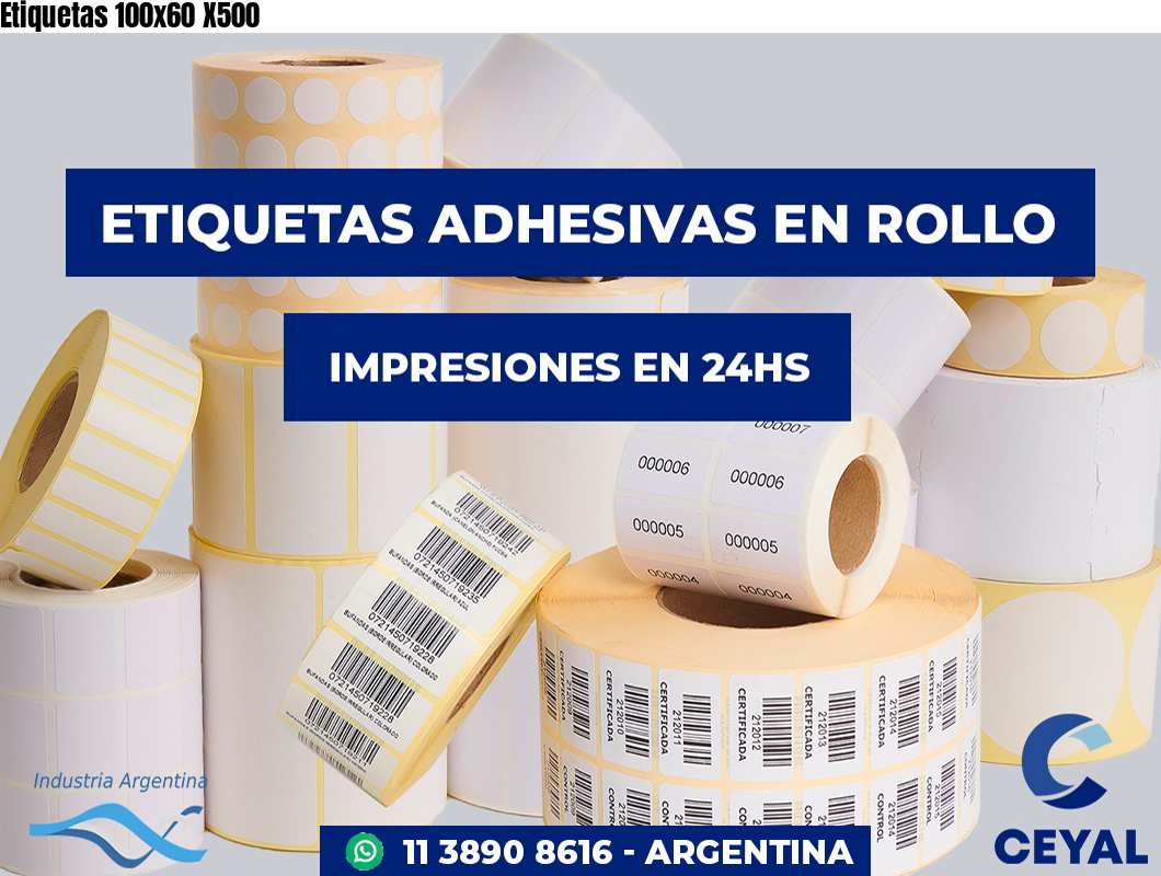 Etiquetas 100x60 X500