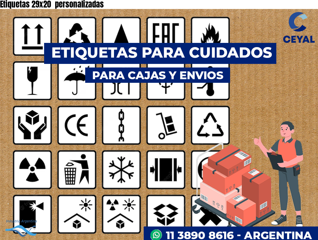 Etiquetas 29x20 personalizadas