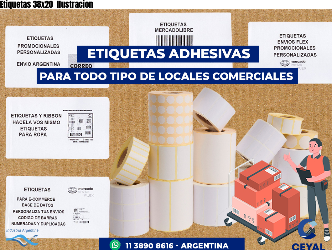 Etiquetas 38x20 Ilustracion