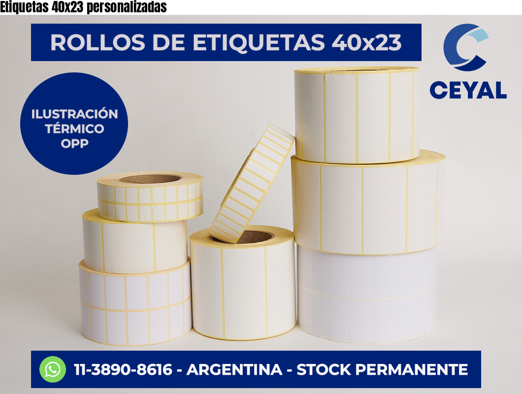 Etiquetas 40×23 personalizadas