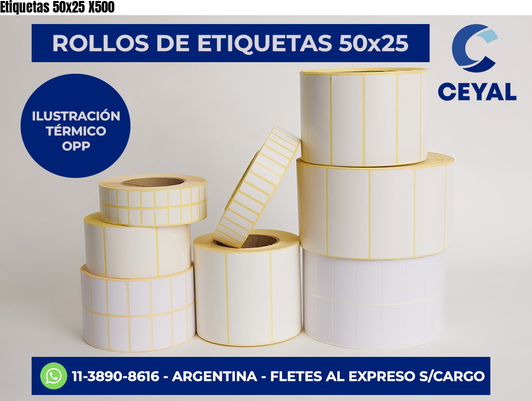 Etiquetas 50×25 X500