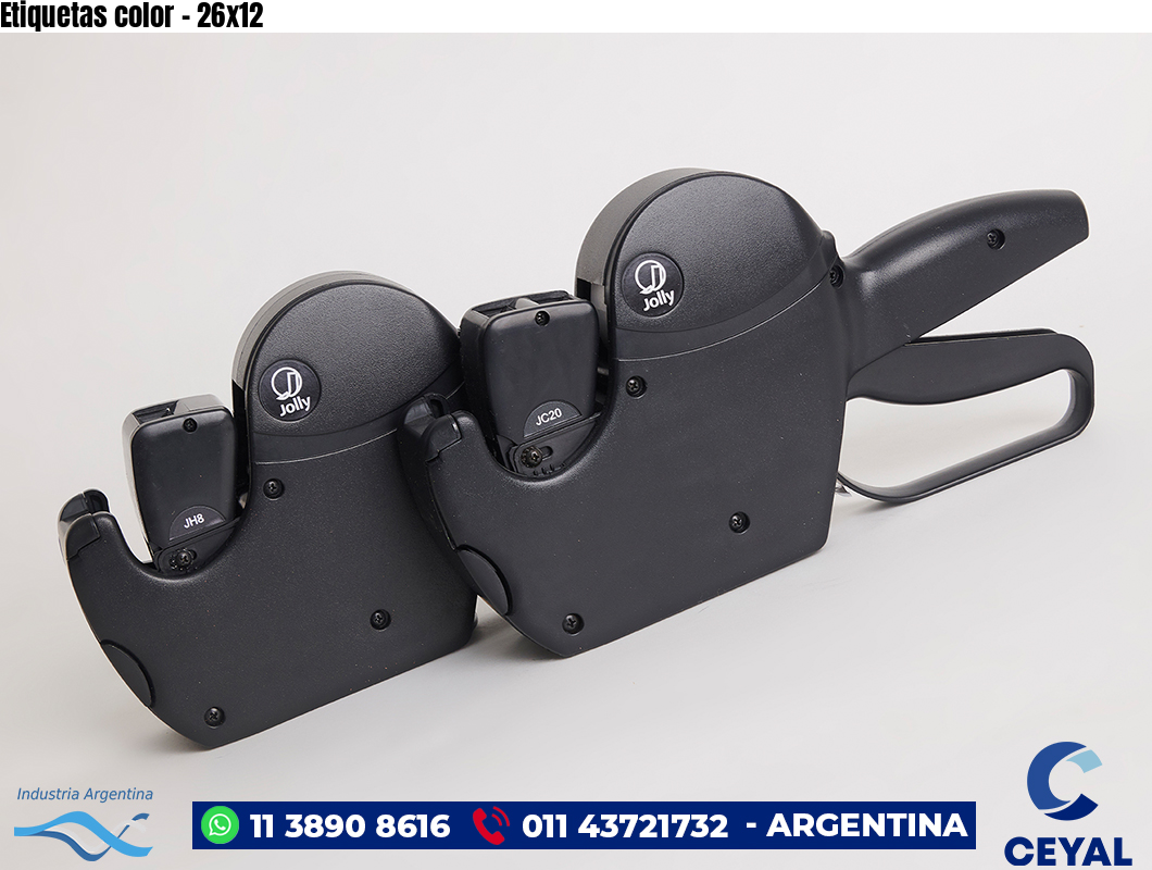 Etiquetas color – 26×12