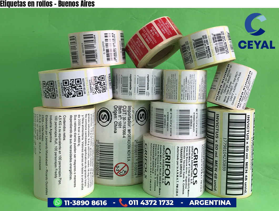 Etiquetas en rollos - Buenos Aires