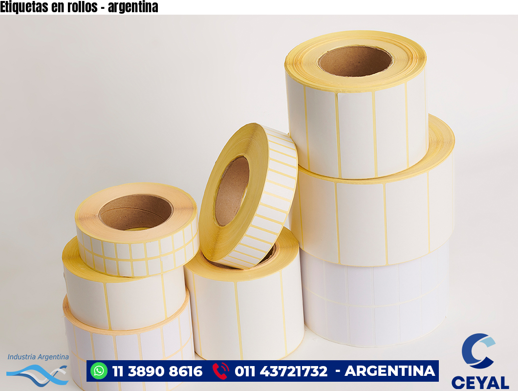 Etiquetas en rollos - argentina