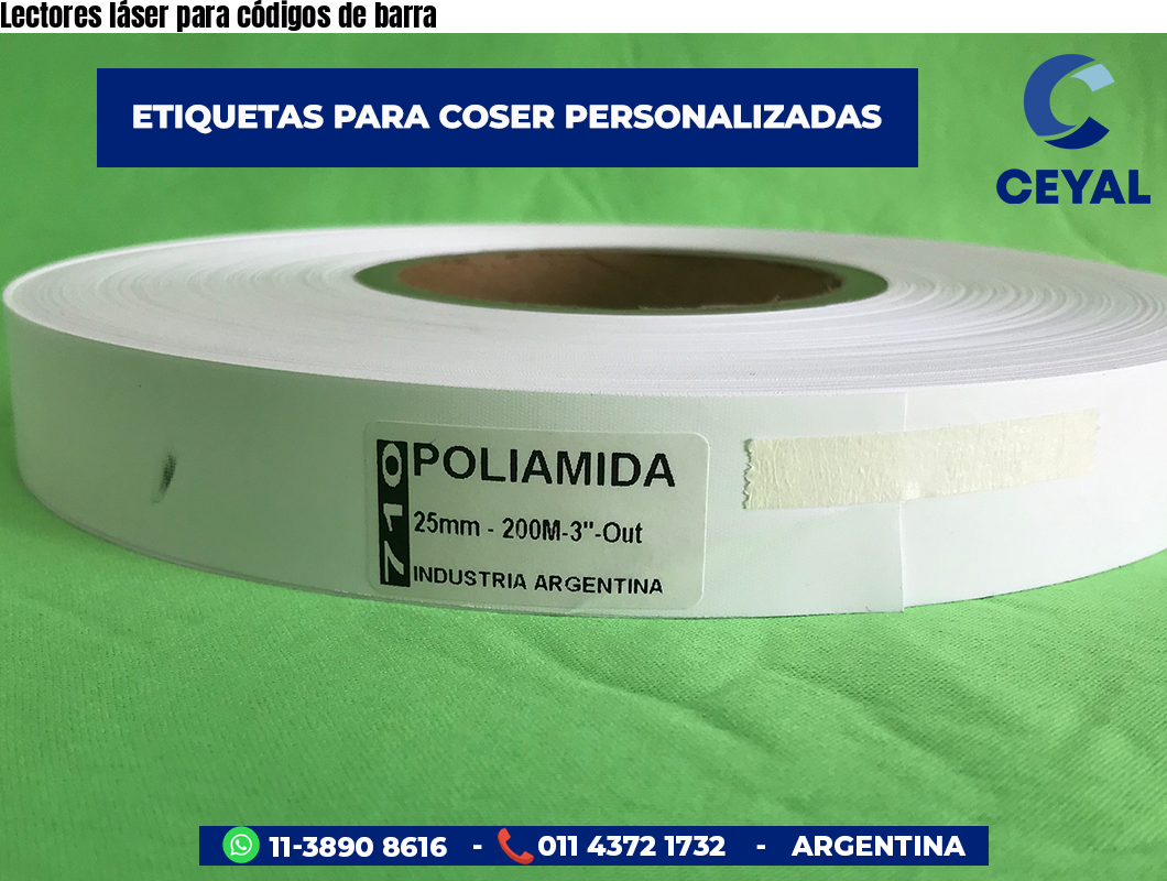 Lectores láser para códigos de barra