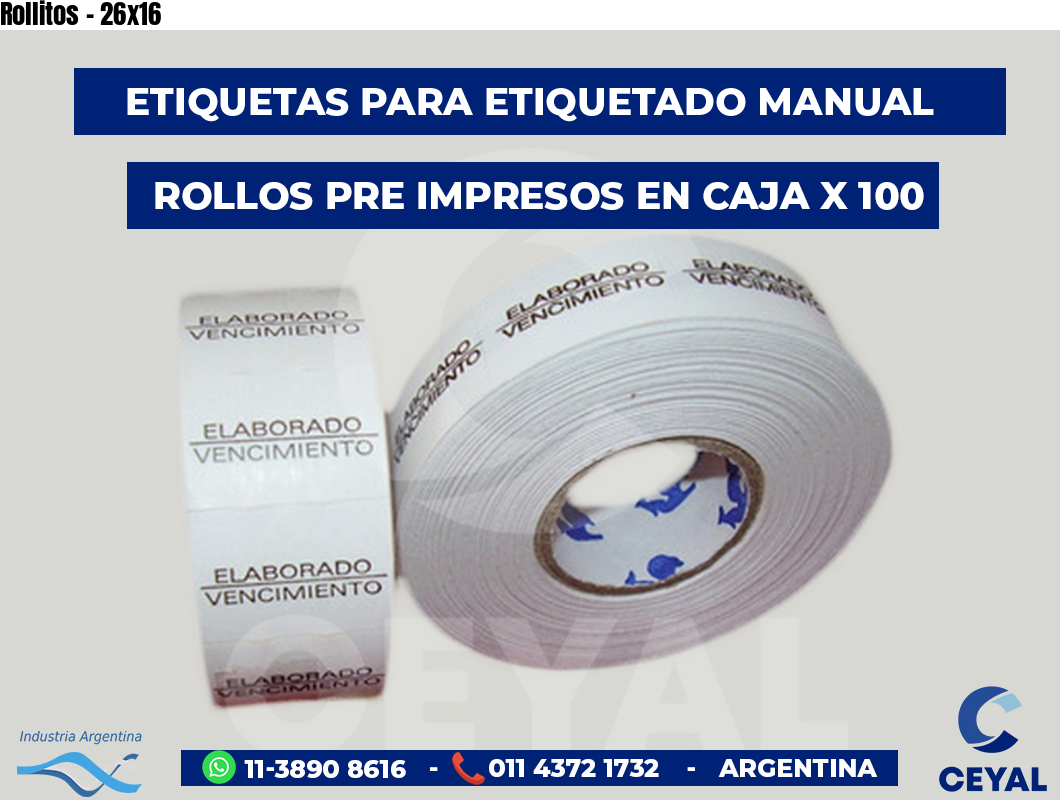 Rollitos - 26x16