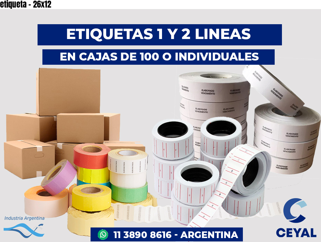 etiqueta - 26x12