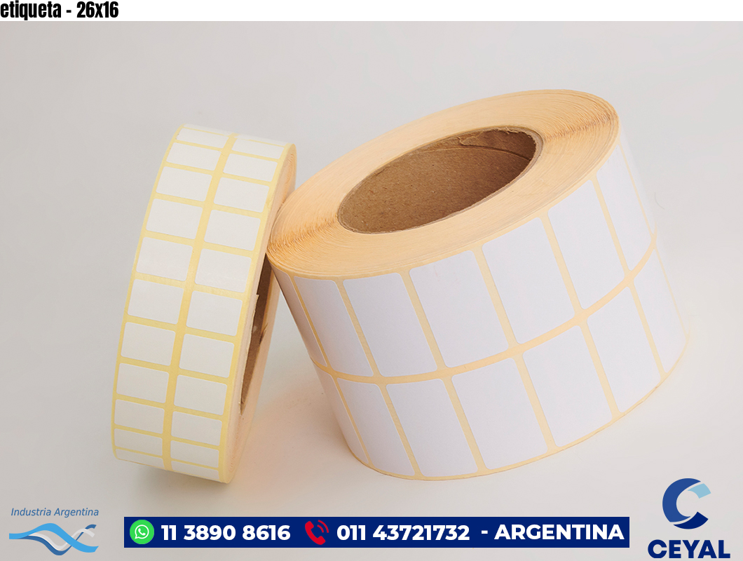 etiqueta - 26x16