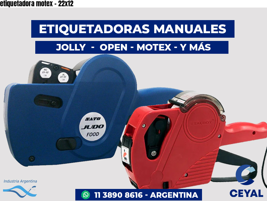 etiquetadora motex - 22x12