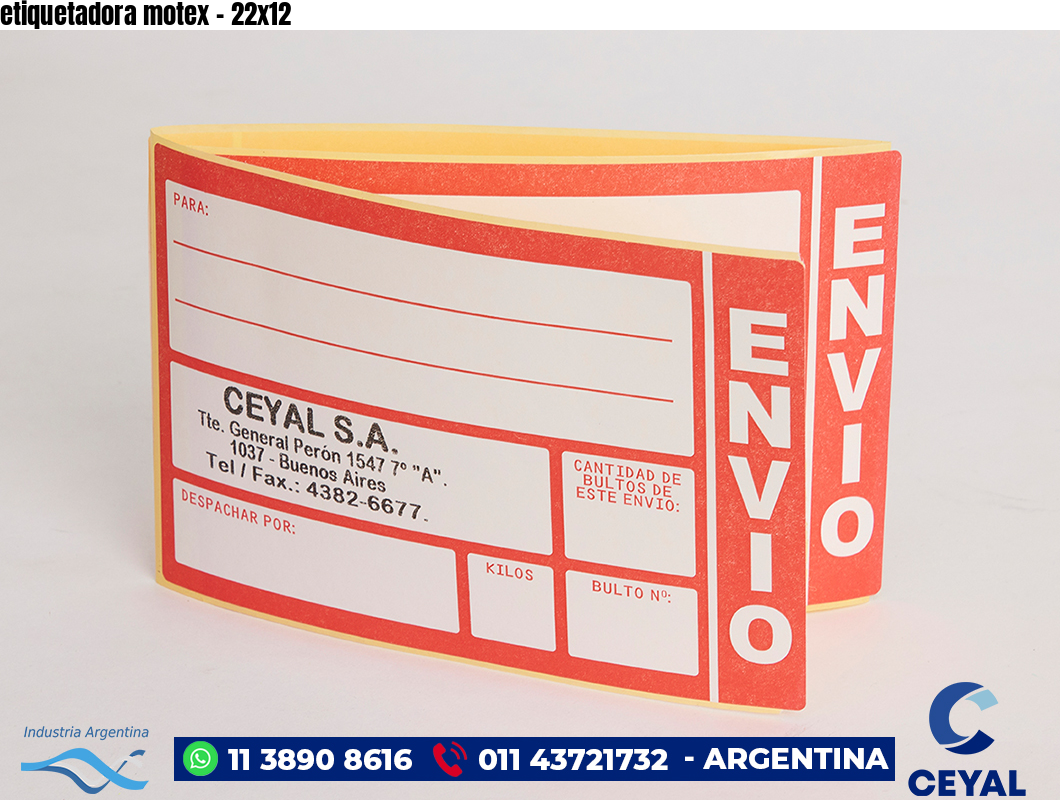 etiquetadora motex - 22x12