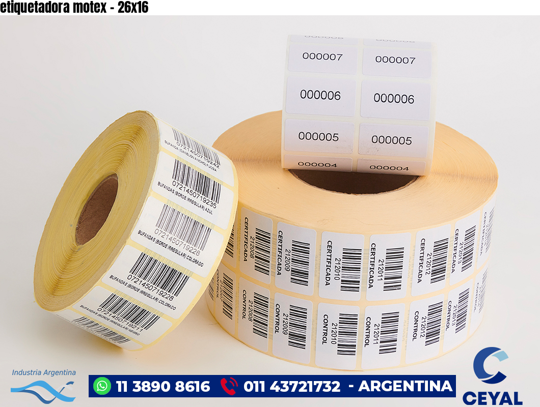 etiquetadora motex - 26x16