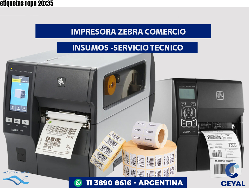 etiquetas ropa 20x35
