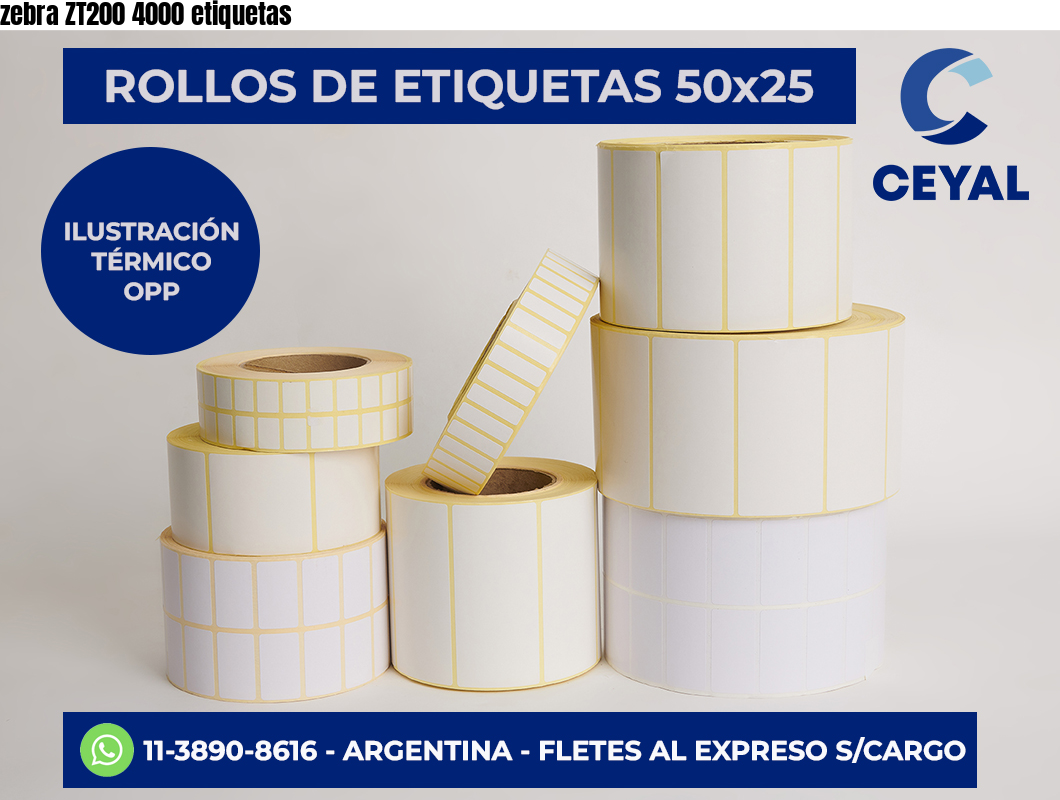 zebra ZT200 4000 etiquetas