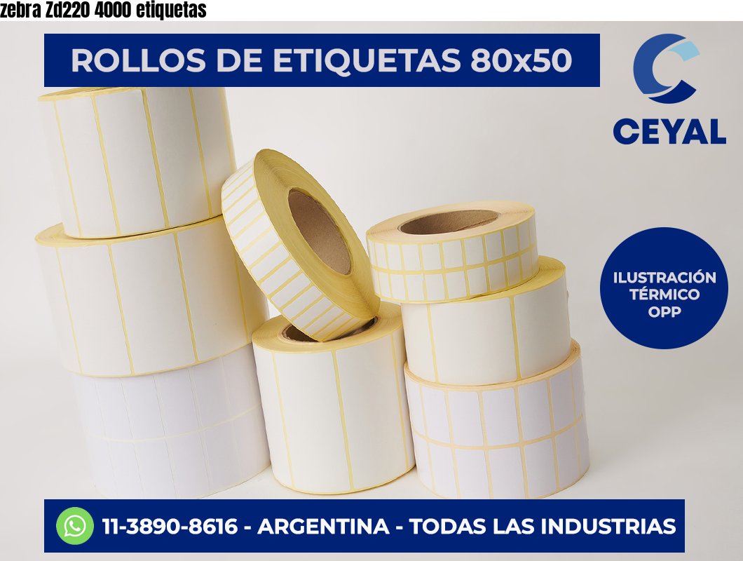 zebra Zd220 4000 etiquetas