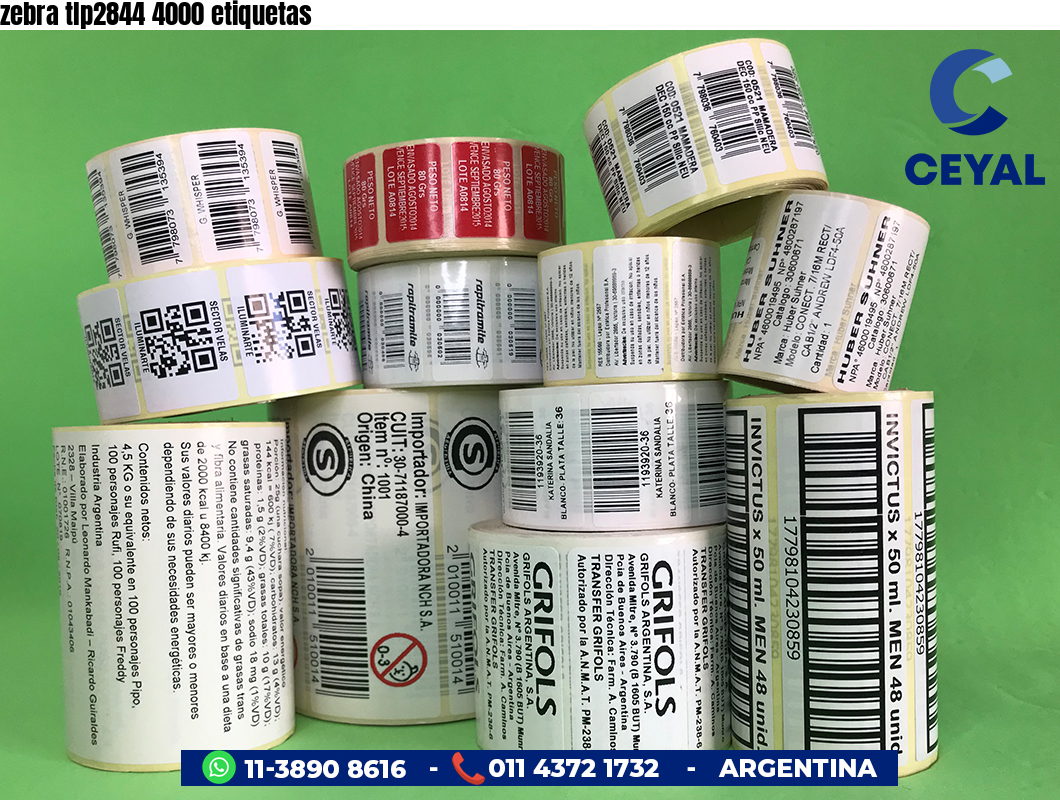 zebra tlp2844 4000 etiquetas