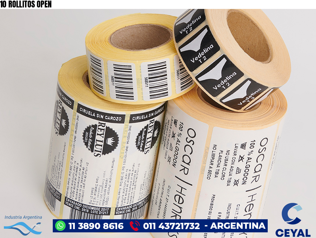 10 ROLLITOS OPEN