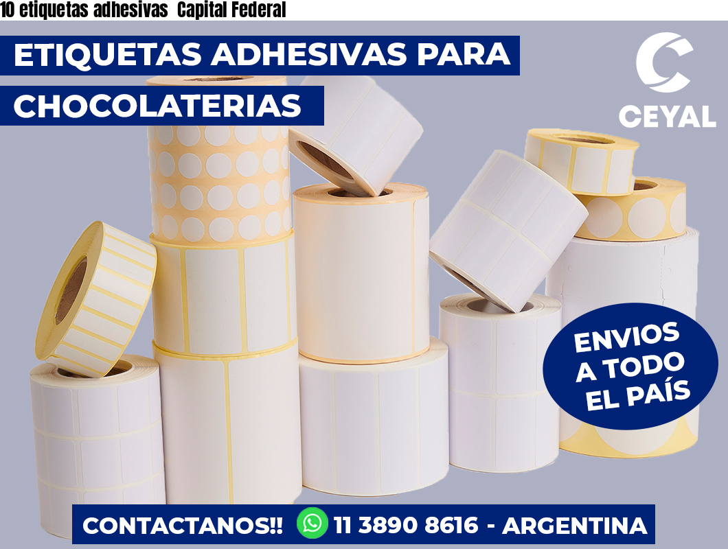 10 etiquetas adhesivas  Capital Federal