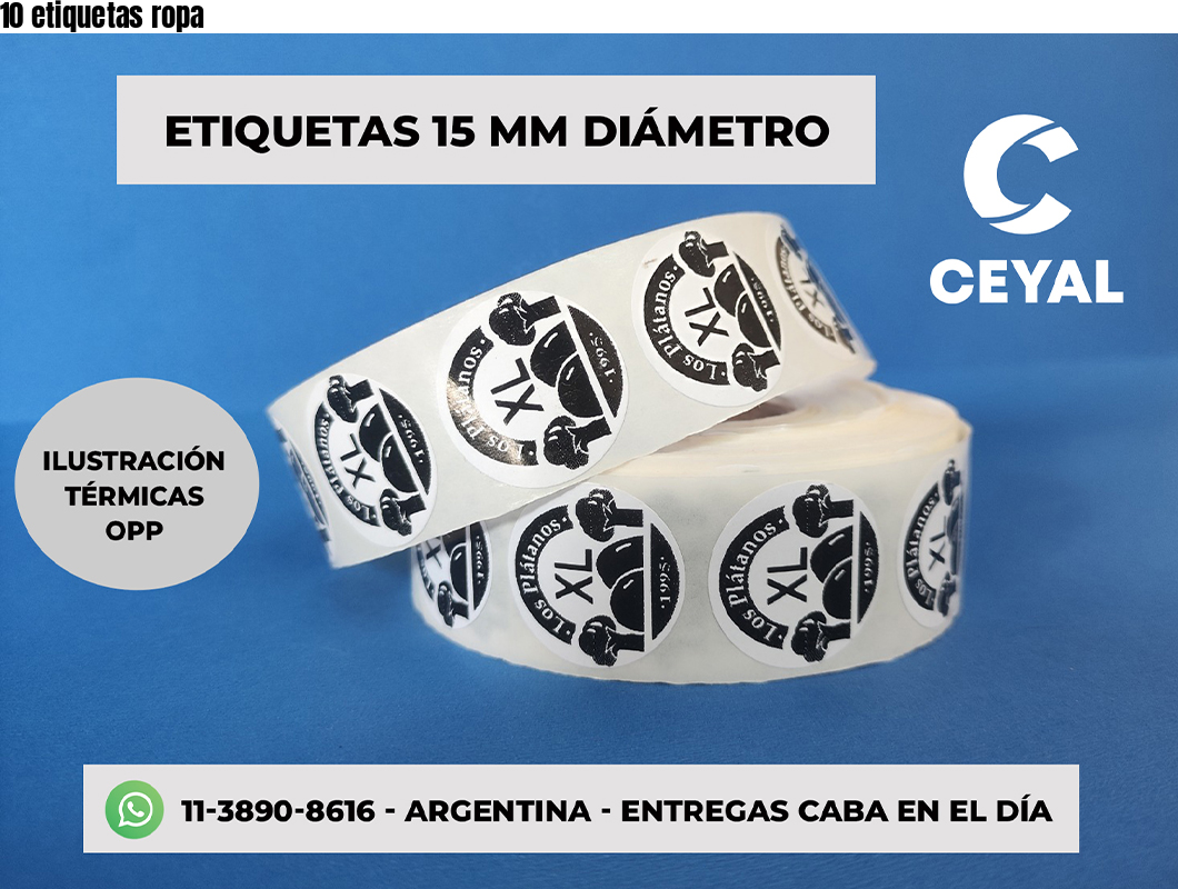 10 etiquetas ropa