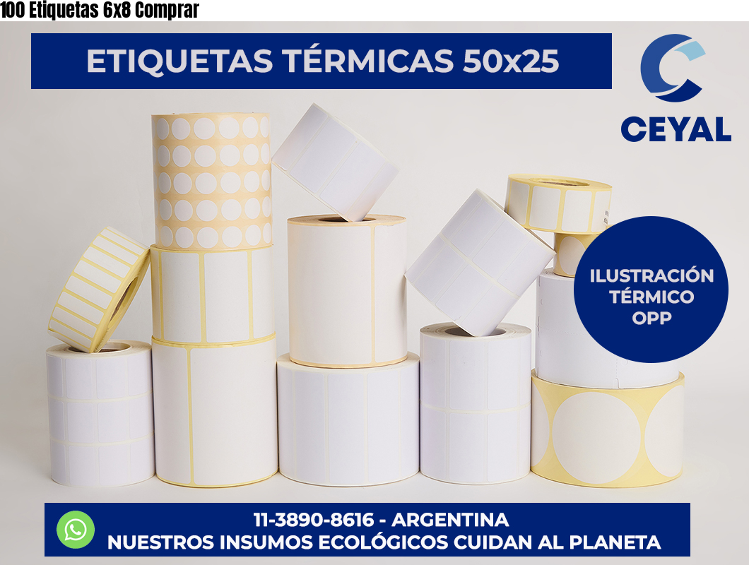 100 Etiquetas 6×8 Comprar