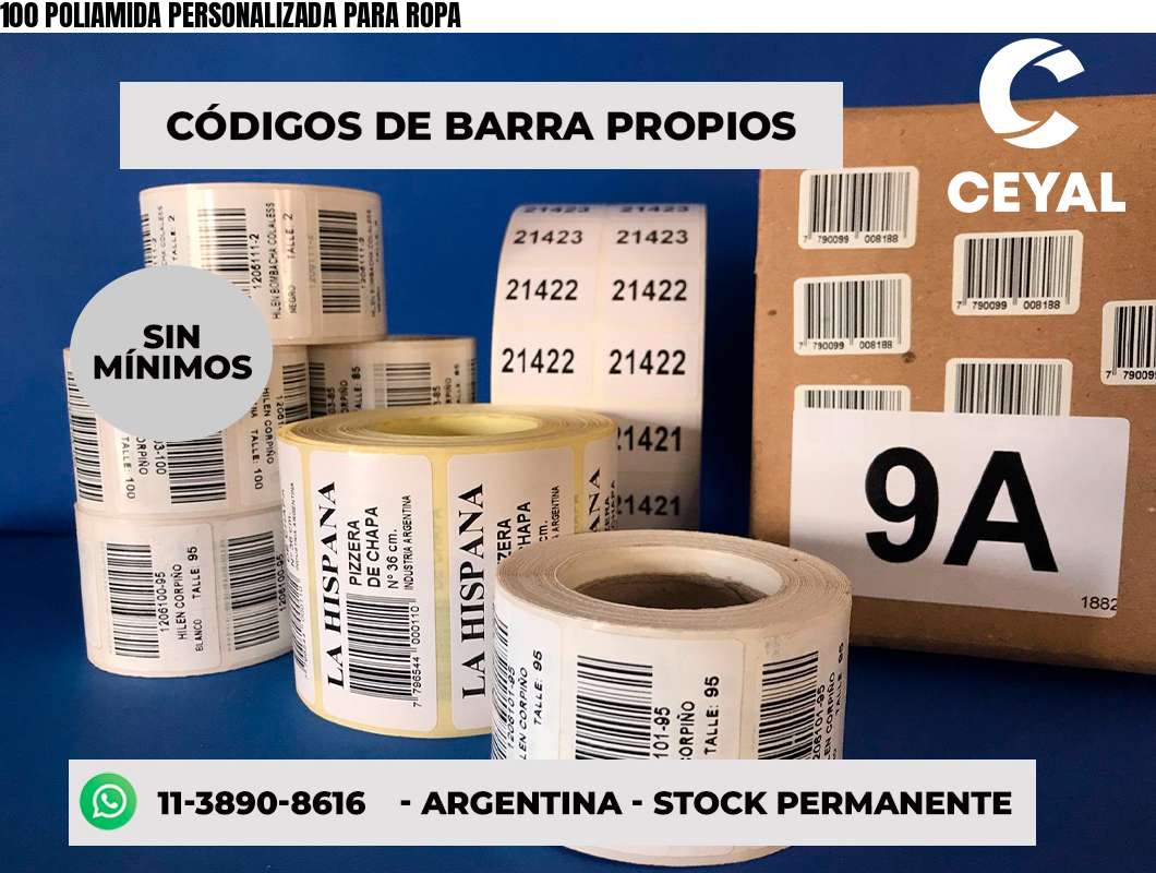 100 POLIAMIDA PERSONALIZADA PARA ROPA
