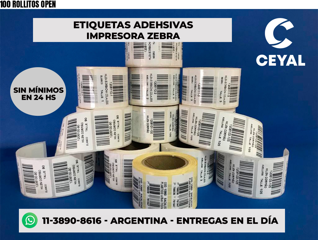 100 ROLLITOS OPEN