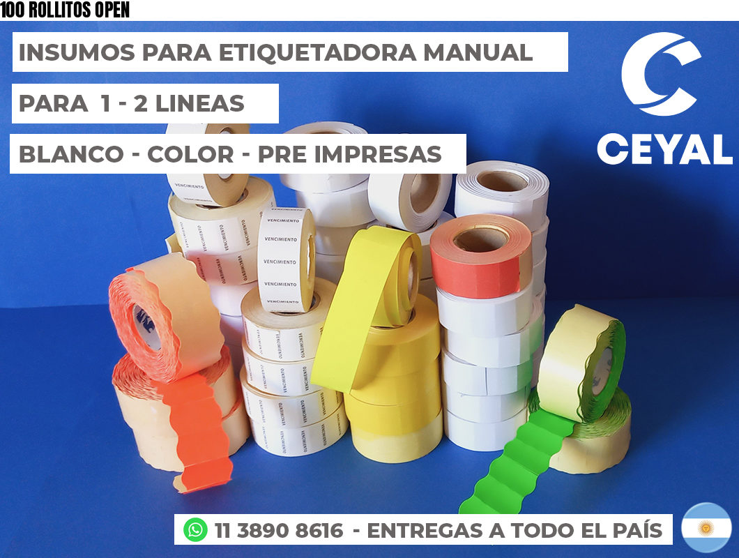 100 ROLLITOS OPEN