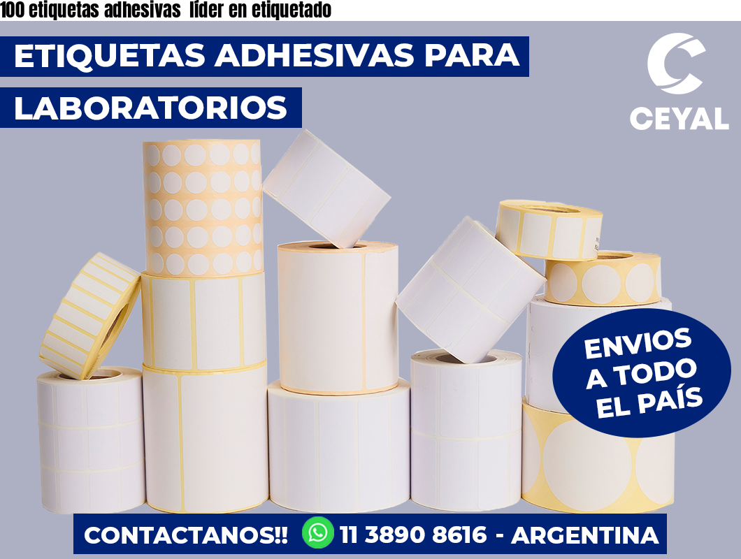 100 etiquetas adhesivas líder en etiquetado