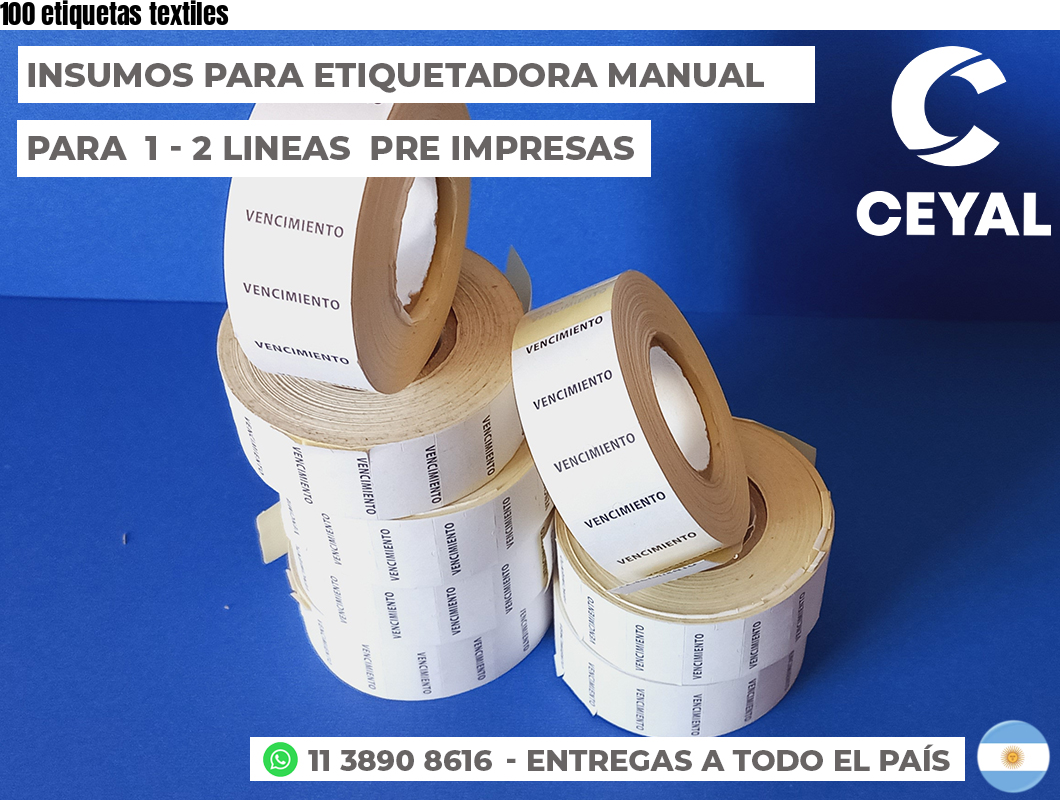 100 etiquetas textiles