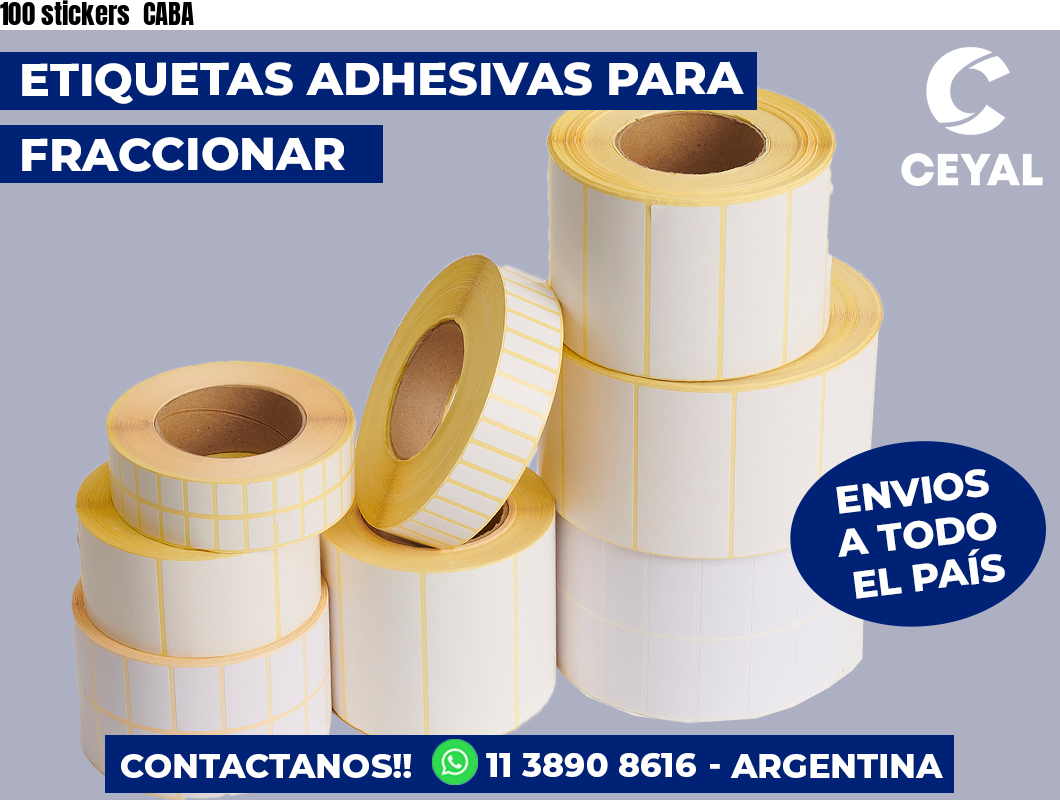 100 stickers  CABA