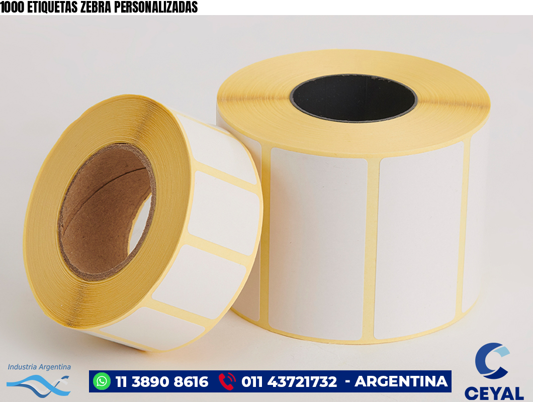 1000 ETIQUETAS ZEBRA PERSONALIZADAS
