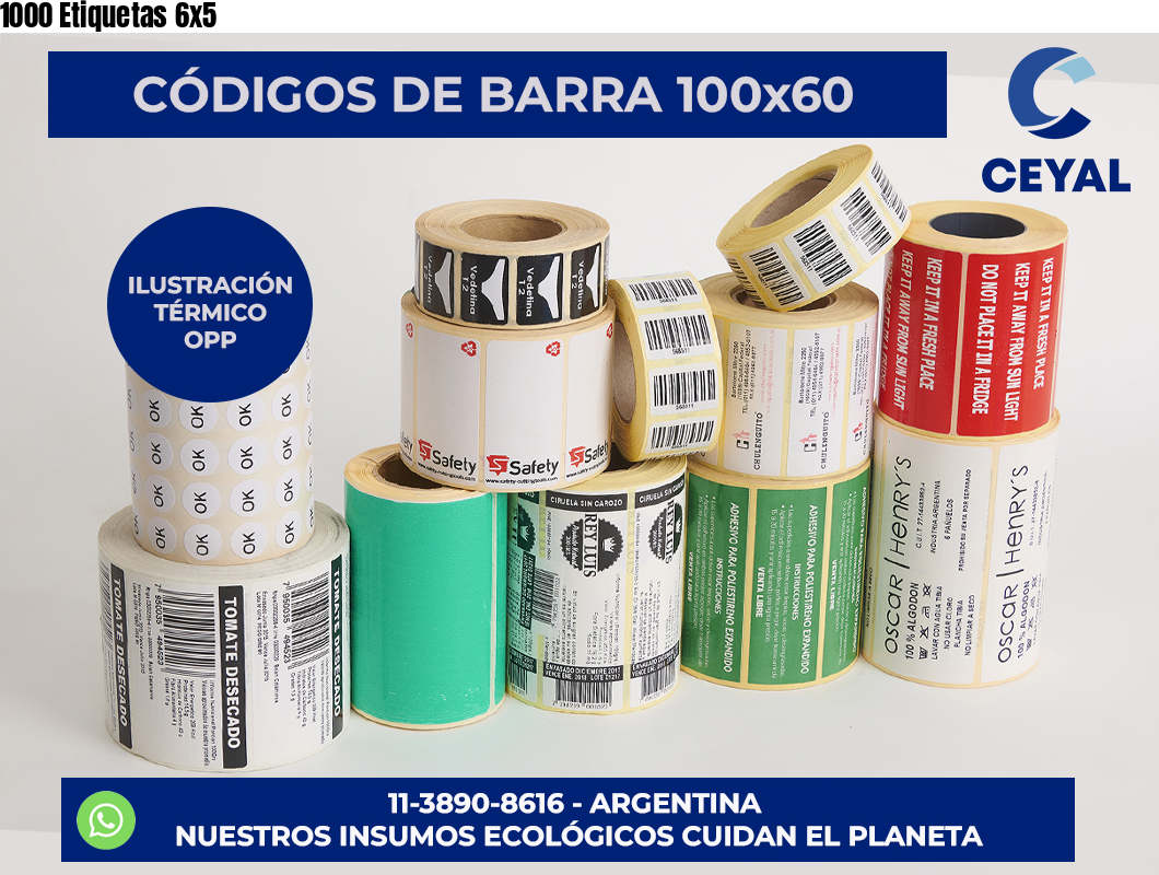 1000 Etiquetas 6×5