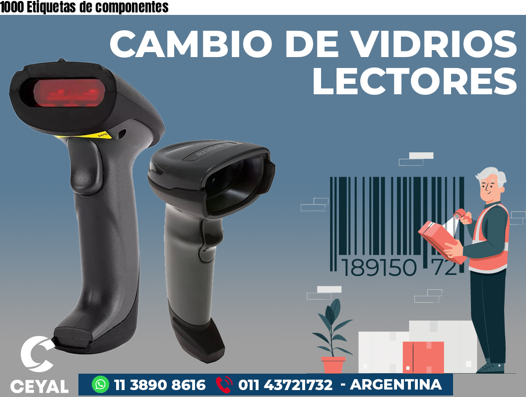 1000 Etiquetas de componentes