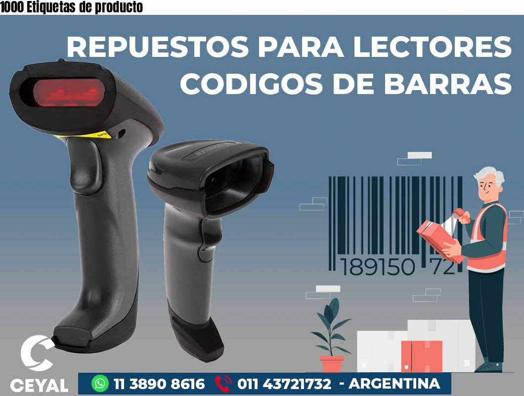 1000 Etiquetas de producto