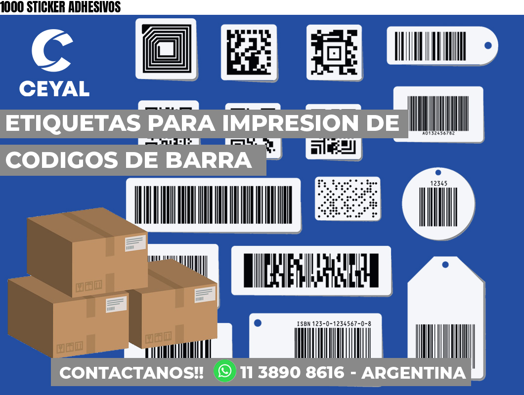 1000 STICKER ADHESIVOS