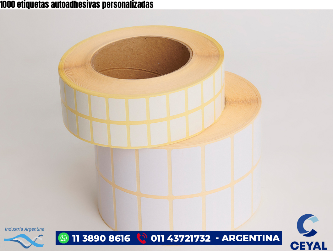 1000 etiquetas autoadhesivas personalizadas