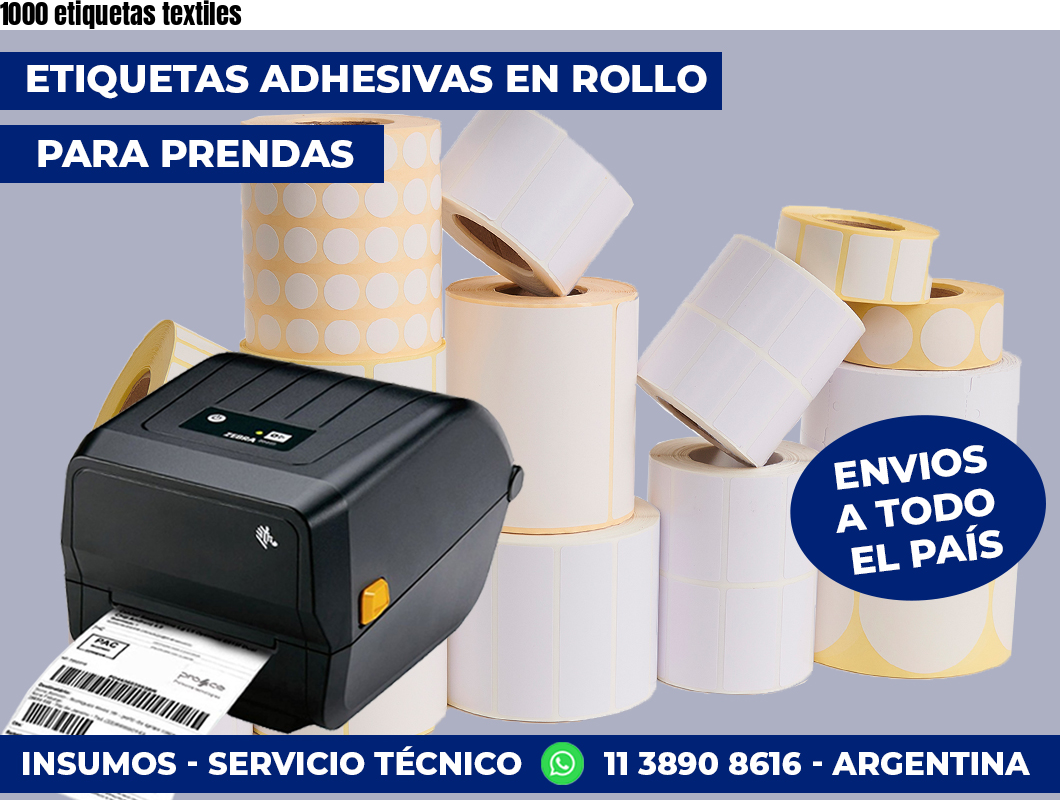 1000 etiquetas textiles