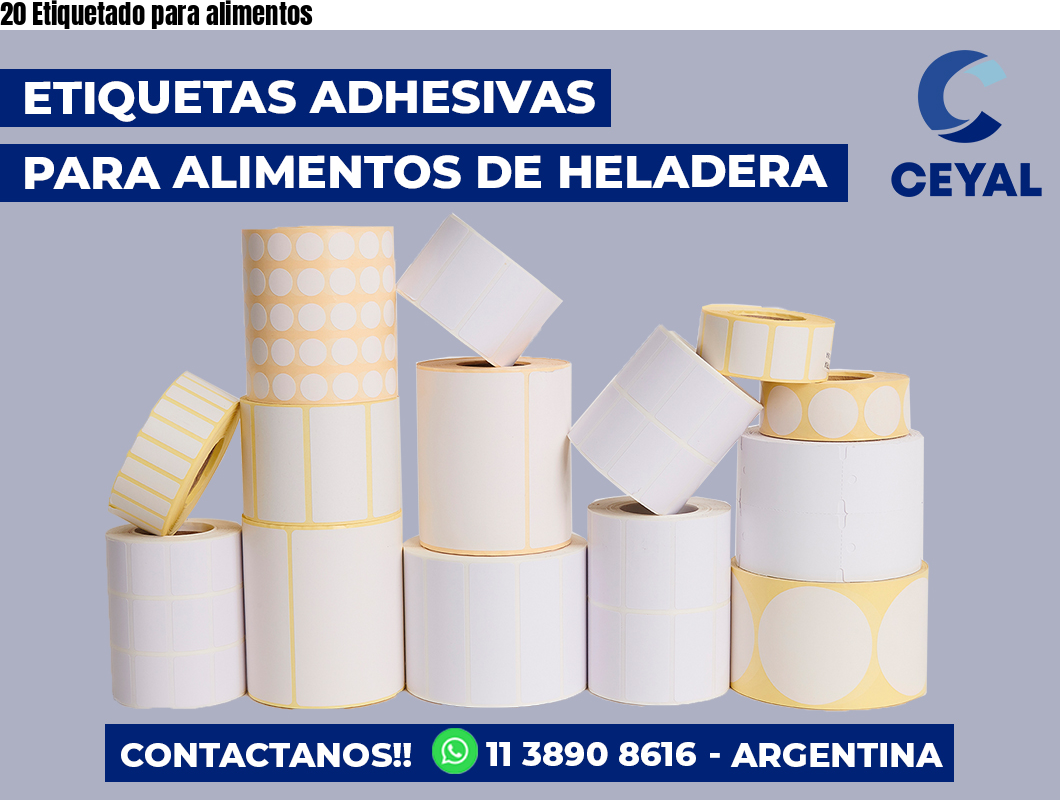 20 Etiquetado para alimentos