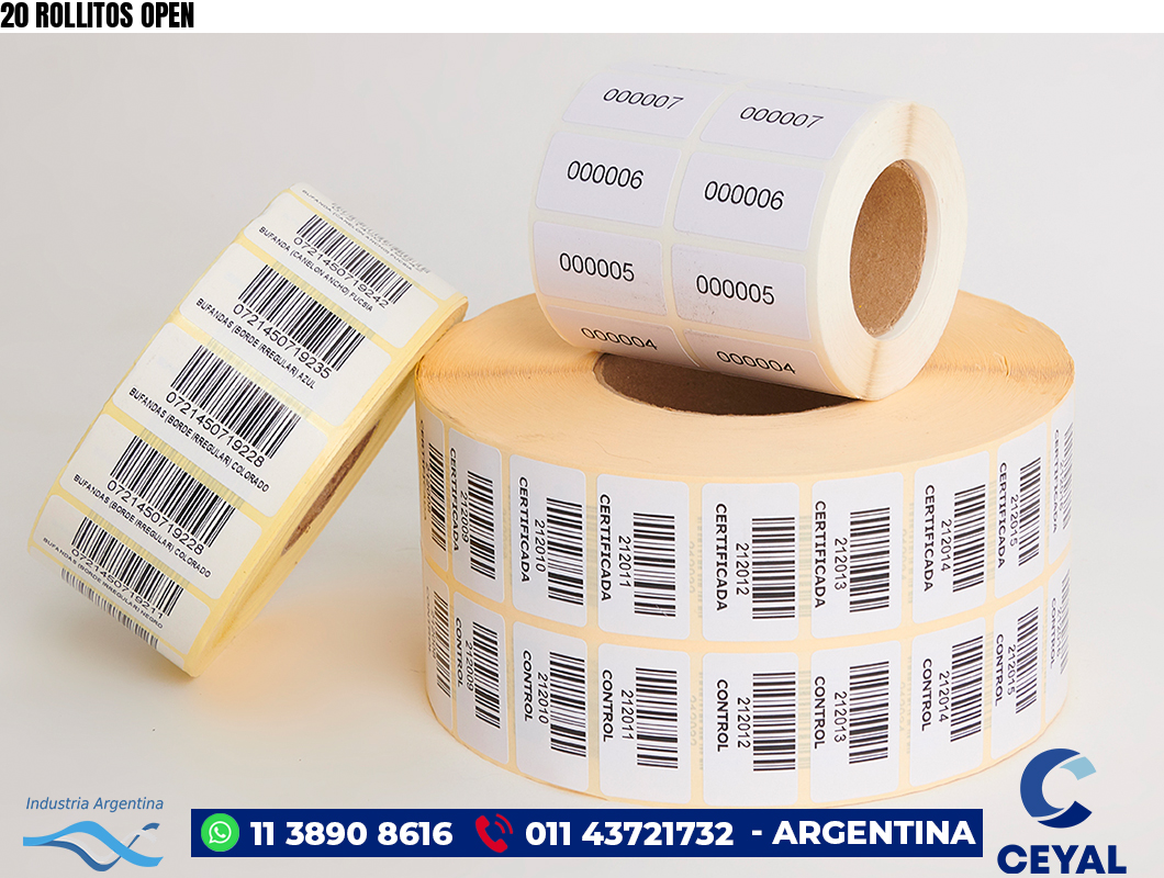 20 ROLLITOS OPEN